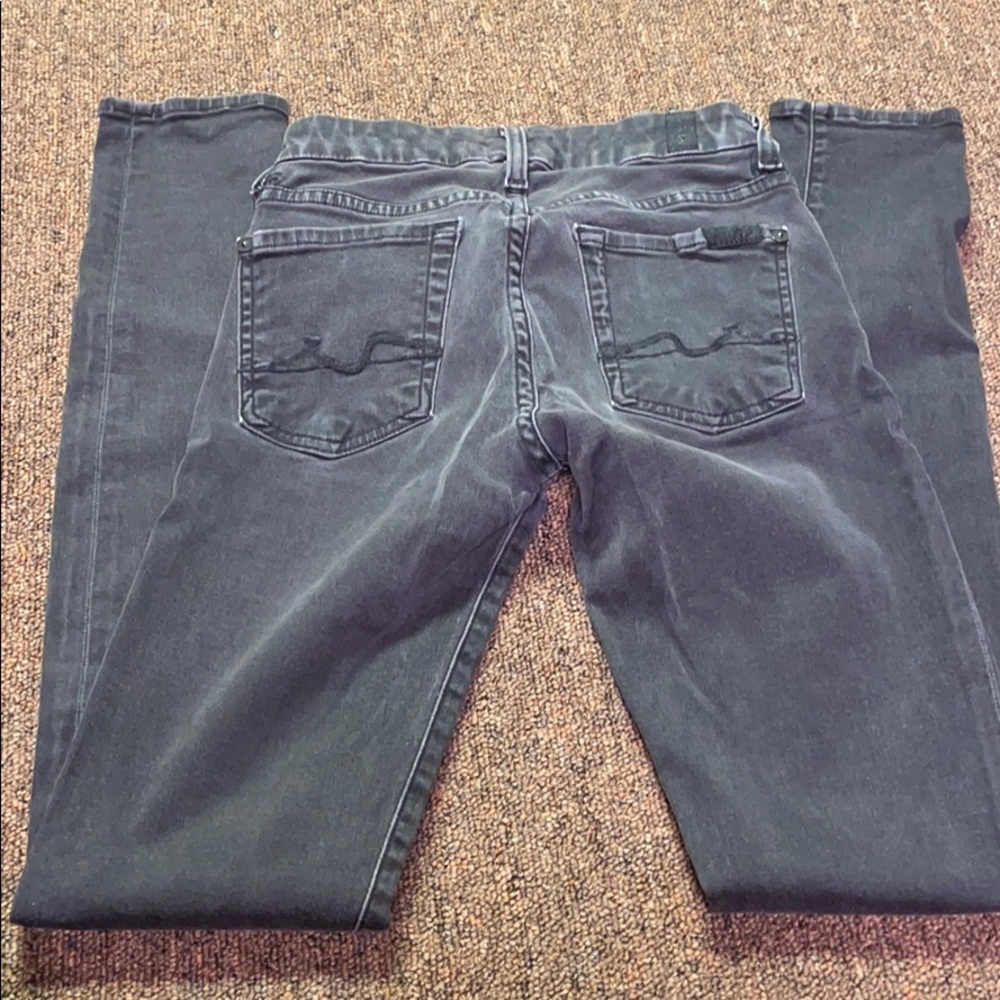 Faded Black Seven For All Mankind Jeans